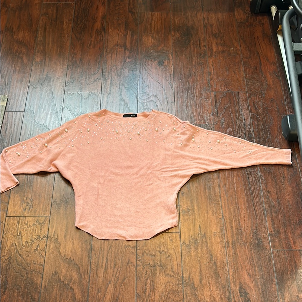 Blush pink Dolman Sleeve sweater small